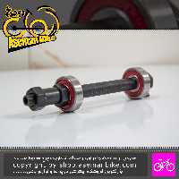 شافت میل نفس توپی عقب ضامنی بلبرینگی به همراه ضامن دوچرخه دی ایکس مشکی DX Bicycle Rear Hub Quick Release Black