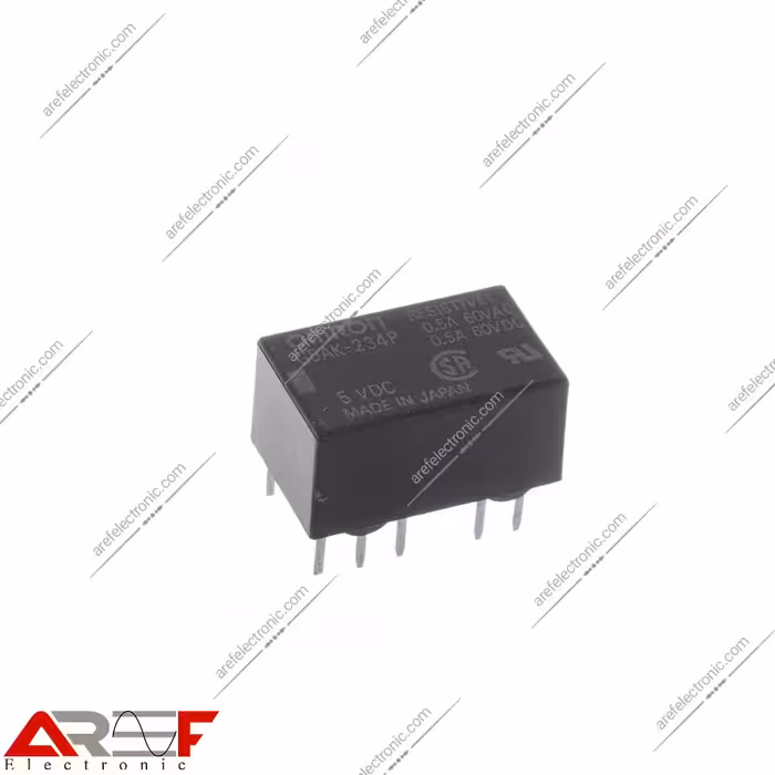 رله امرن لچ مدل G5AK-234P دارای 5 ولت و 10 پین - فروشگاه عارف الکترونیک