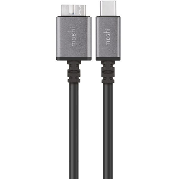 کابل MOSHI موشی تبدیل USB-C به Micro-B مشکی - Hiapple.ir