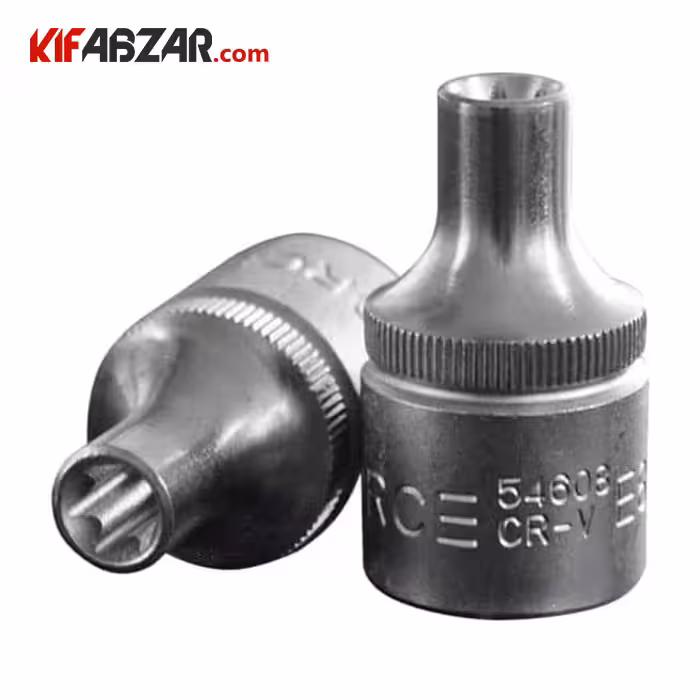 بکس 1/2 اینچ ستاره ای کوتاه فورس مدل 546