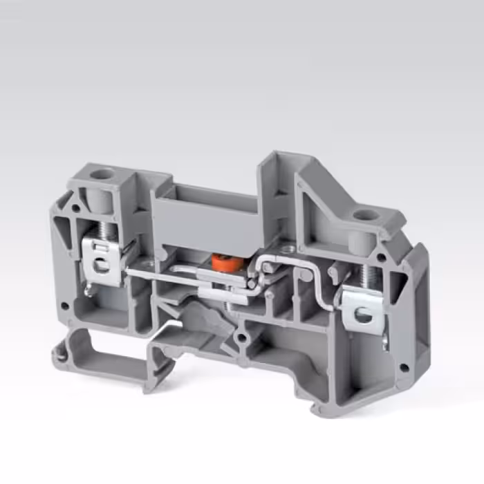 ترمینال ریلی سری پیچی قطع شونده سایز 6 مدل RSTT6 شرکت رعد