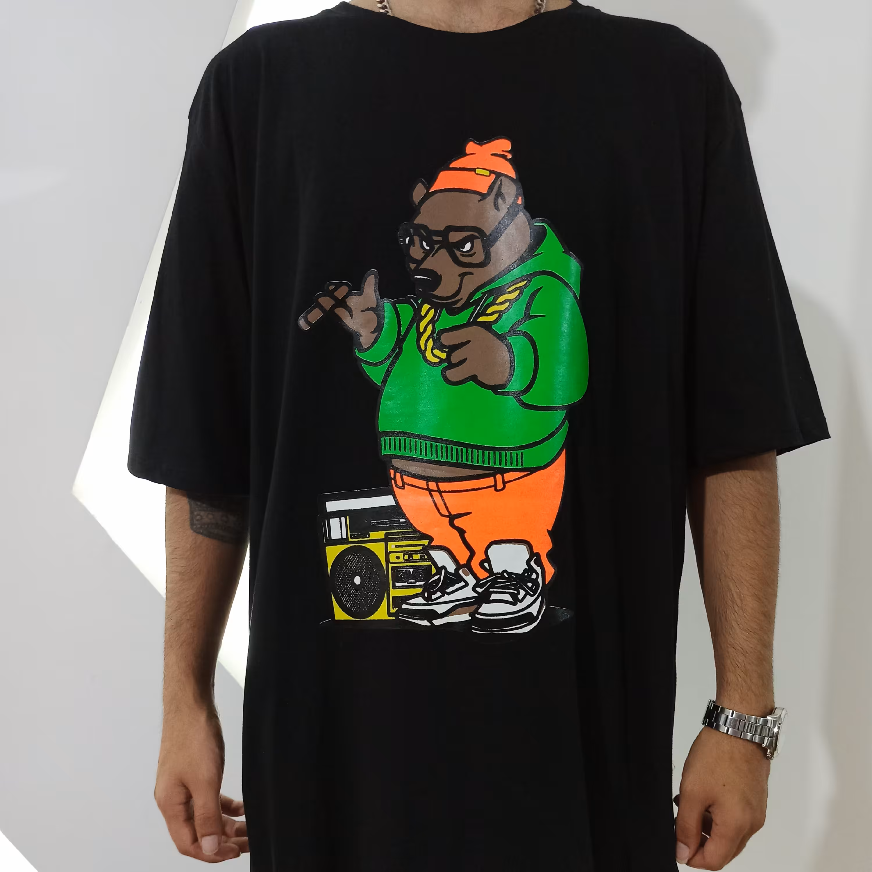 تیشرت طرح خرس لش