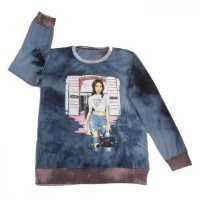 تیشرت آستین بلندهمراه باشلوار سنگ شور  dz-59