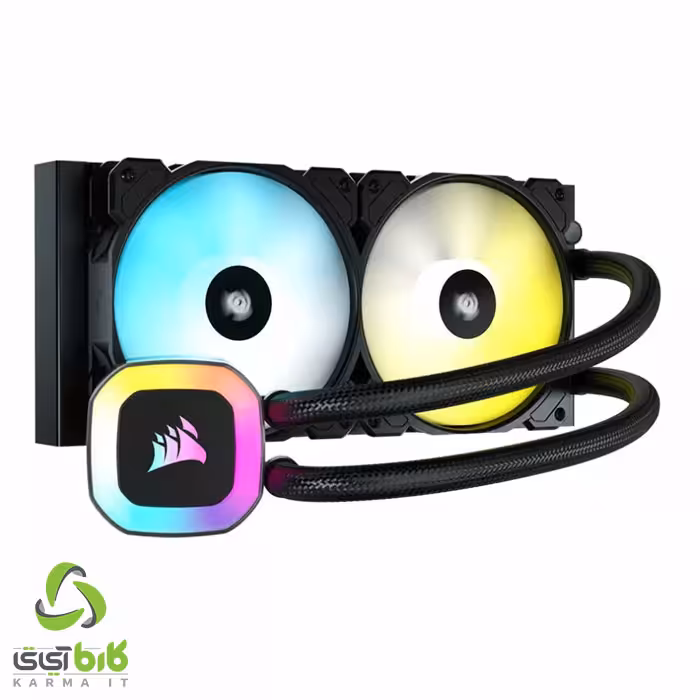 خنک کننده مایع پردازنده کورسیرمدل H100 RGB - فروشگاه کارما آی‌تی