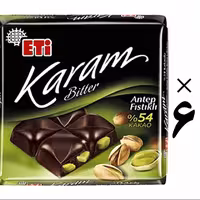 شکلات 54 درصد پسته ای 6 عددی اتی Eti