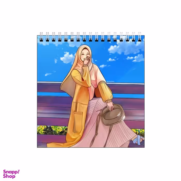 دفتر طراحی بامبیلیپ طرح دختر با حجاب کد 6456716