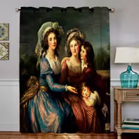 پرده پنجره مخمل پانچ فرانسوی سایز 138 در 190 مدل C4-701 شرکت رنس