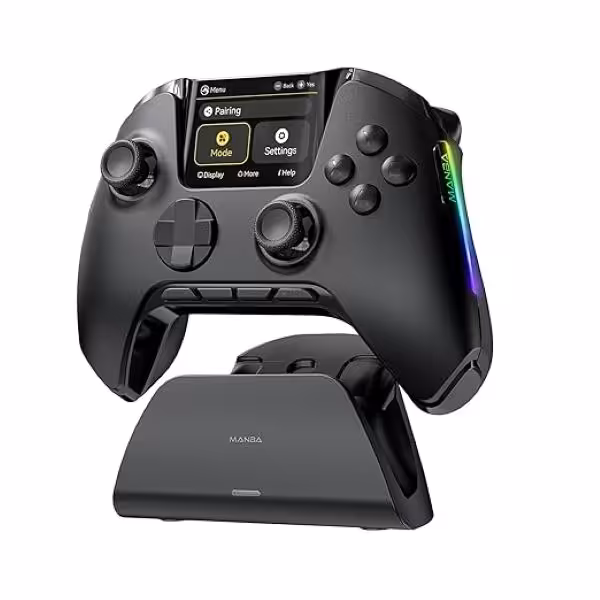 خرید دسته بازی Manba One Interactive Screen Wireless Gaming Controller Black با بهترین قیمت