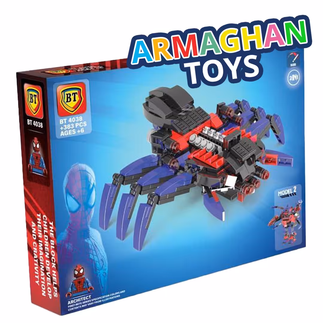 لگو ساختنی 2 مدل اسپایدرمن مرد عنکبوتی غول آسا 383 قطعه مناسب برای 6 الی 12 سال
