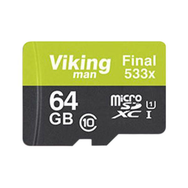 حافظه میکرو اس دی ایکس سی وایکینگ من مدل یو 1 533 ایکس به همراه آداپتر با ظرفیت 64 گیگابایت