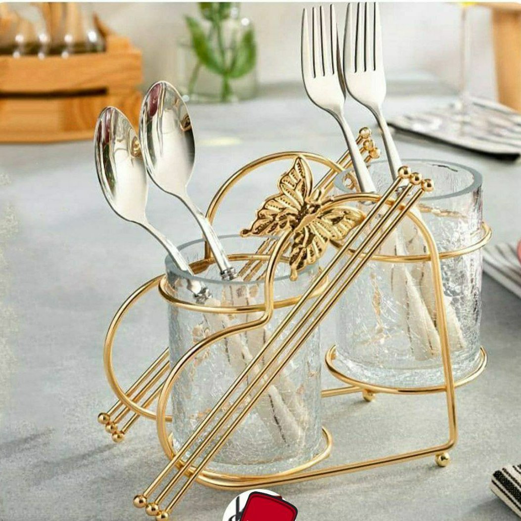 جا قاشقی دو قلوی پیانو قلبی با آبکاری فورتیک
