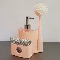 ست جا مایع بیضی لیمون کد 1919 به همراه اسکاچ رنگ صورتی