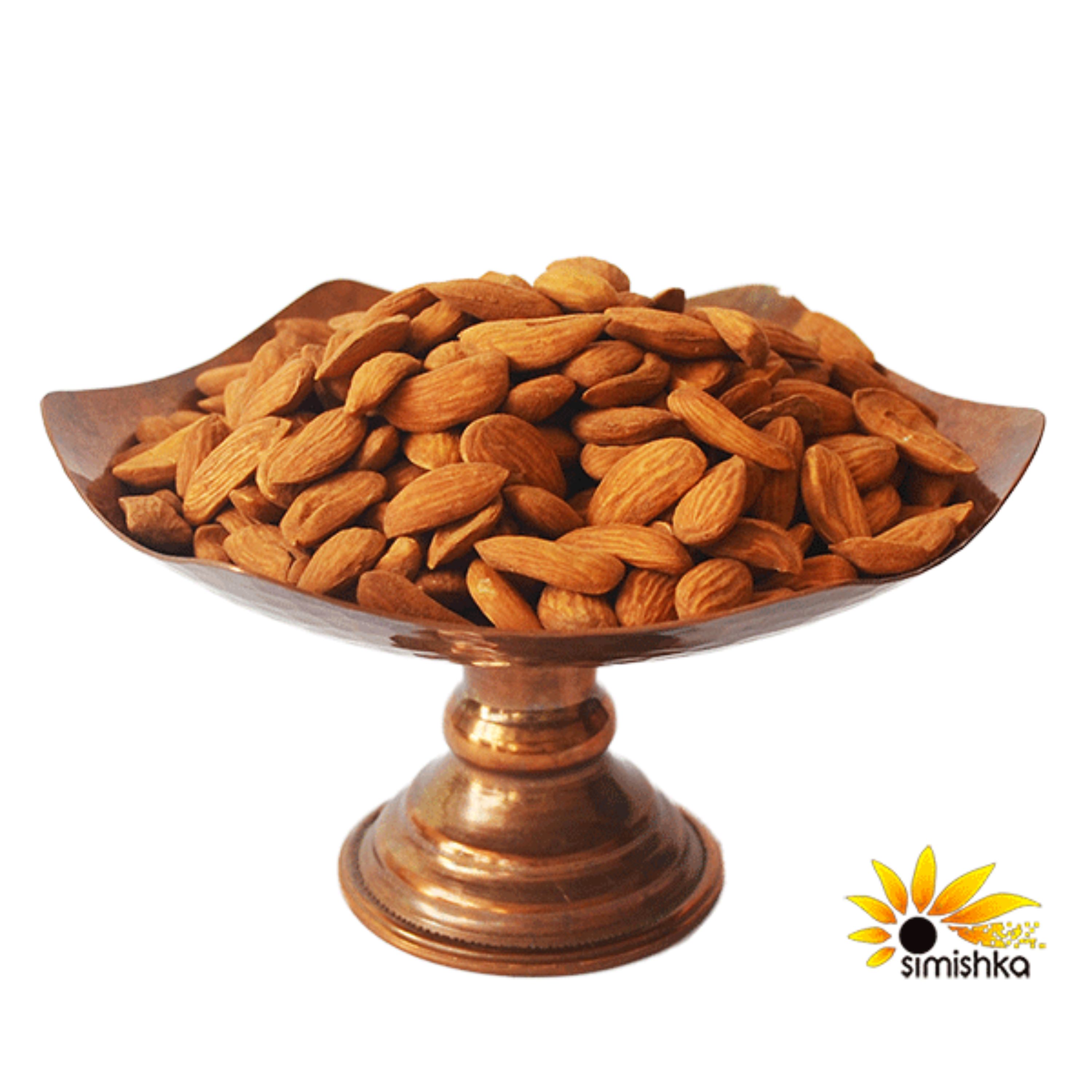 مغز بادام ایرانی بوداده با زعفران 1000گرمی سیمیشکا