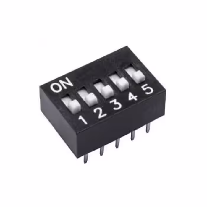 مجموعه 15 عددی دیپ سوئیچ 5 تایی تایوانی مشکی DS-05