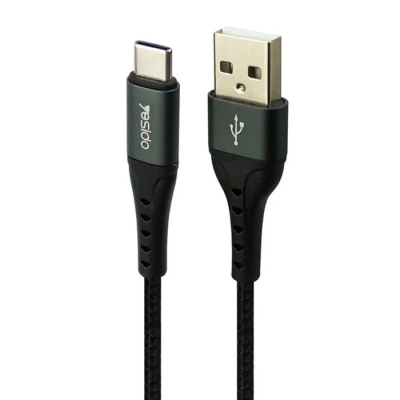 کابل تبدیل USB به Type-C یسیدو مدل CA63 3A طول 2 متر