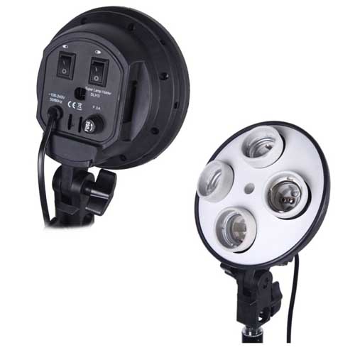 کیت دو شاخه نور ثابت 4 لامپ Continuous Lighting Kit 4 Lamps x2