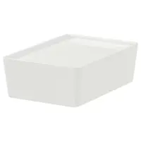 باکس درب دار ایکیا KUGGIS سفید 18x26x8 سانتیمتر