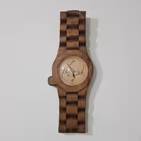 ساعت چوبی دستساز