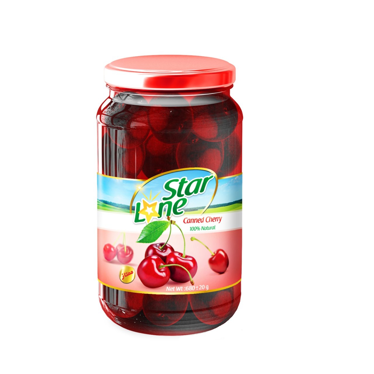 کمپوت گیلاس لون استار - 680 گرم
