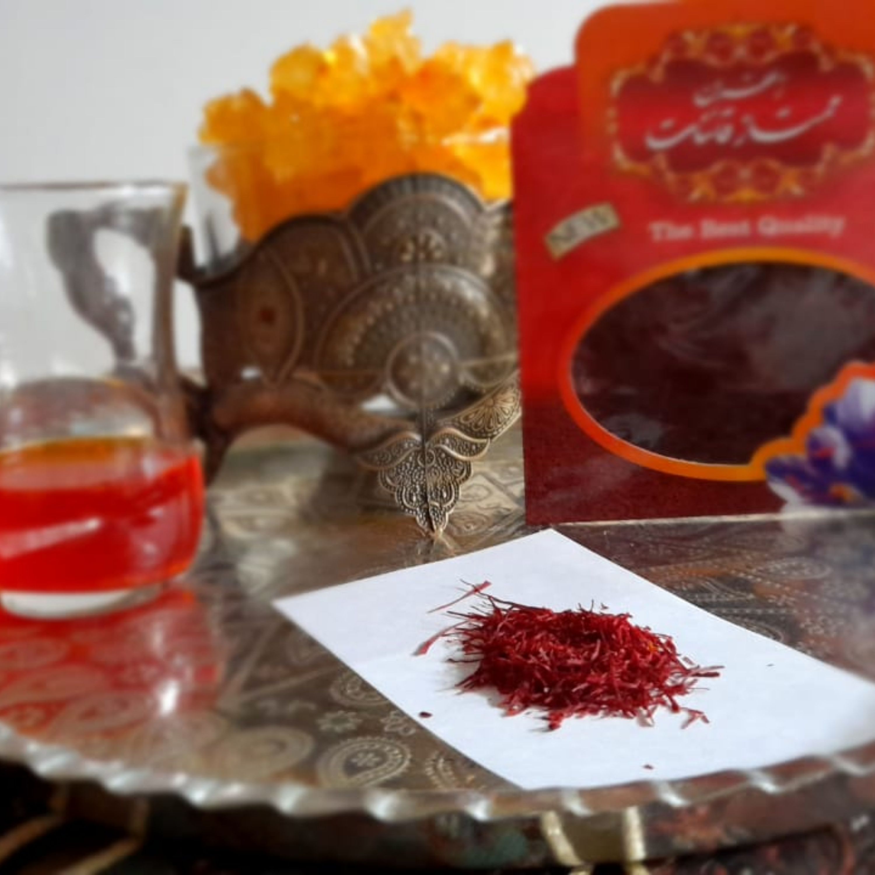 زعفران ممتاز قائنات بیست عدد یک مثقالی