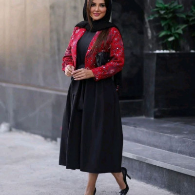 کت سارافون زنانه جاجیم ابروبادی مدل نگاه