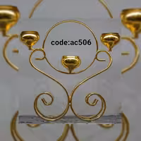 شمعدان سه شعله مدل دایره ای مخصوص تزئین و دیزاین