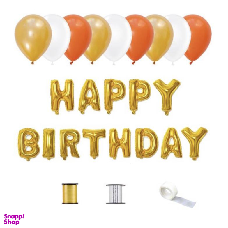 پک بادکنک آرایی مدل هپی برت دی مجموعه51 عددی