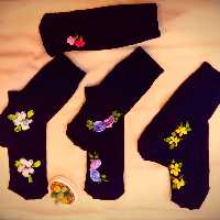 جوراب روباندوزی