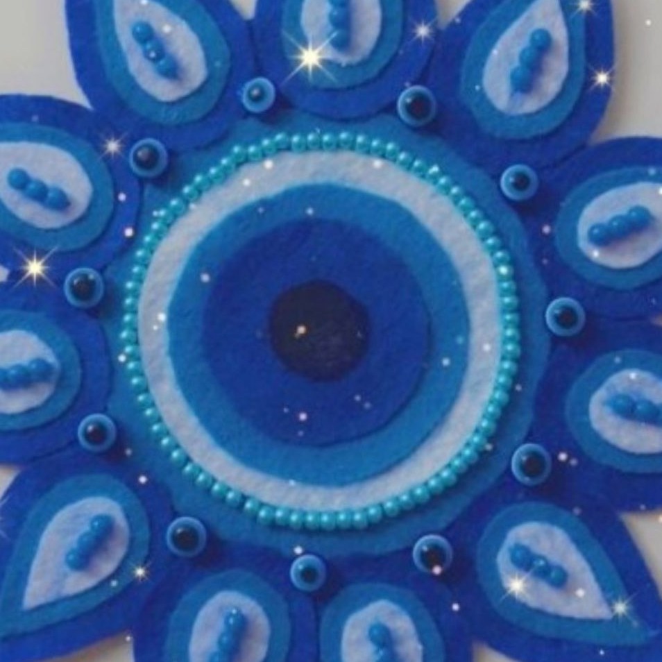 آویز نمدی طرح دار