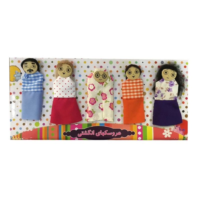 عروسک انگشتی طرح خانواده نمدی