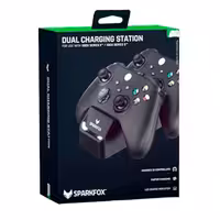 خرید پایه شارژ دوگانه SparkFox Dual Controller Charge Station for XBOX Series X-S Black با بهترین قیمت
