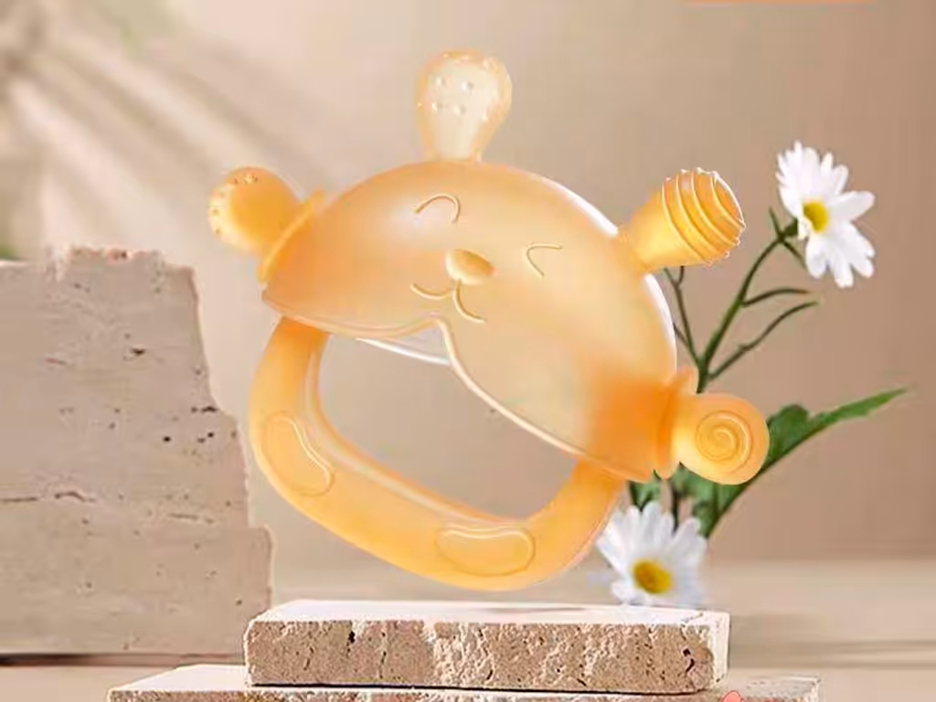 دندانگیر مچی سیلیکونی نوزادی طرح هی اور شی