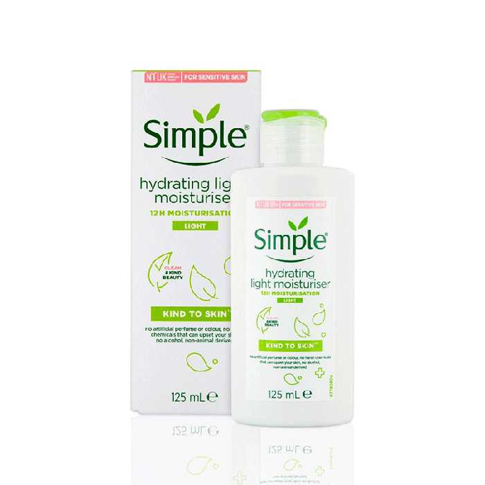 کرم مرطوب کننده و آبرسان لایت سیمپل Simple Kind To Skin Replenishing light Moisturiser