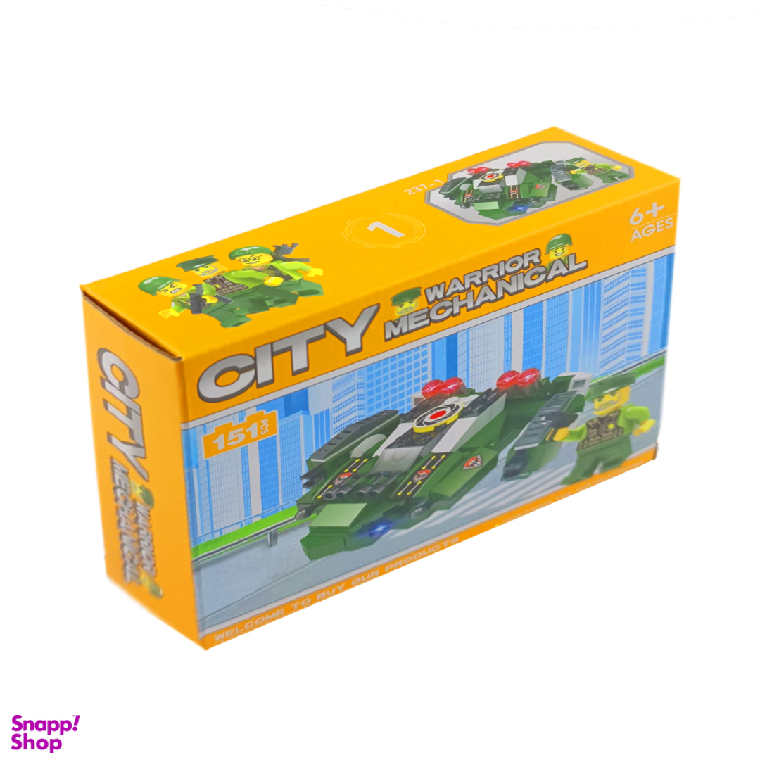 لگو 151 قطعه طرح جنگنده مدل city warrior mechanical