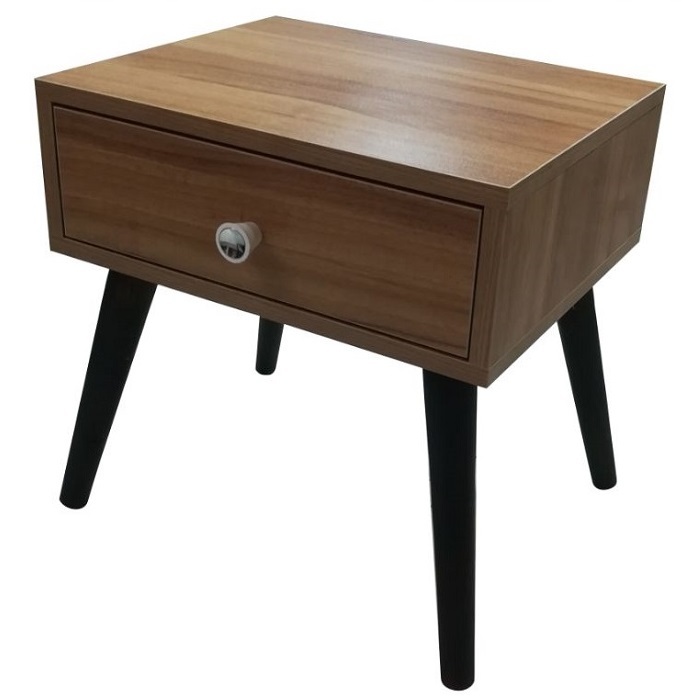 میز عسلی کشو دار طرح گردویی