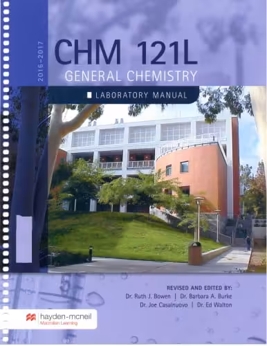 󾕇 دانلود کتاب Chm121L General Chemistry Laboratory Manual, 2012 - دانلود کتاب های دانشگاهی