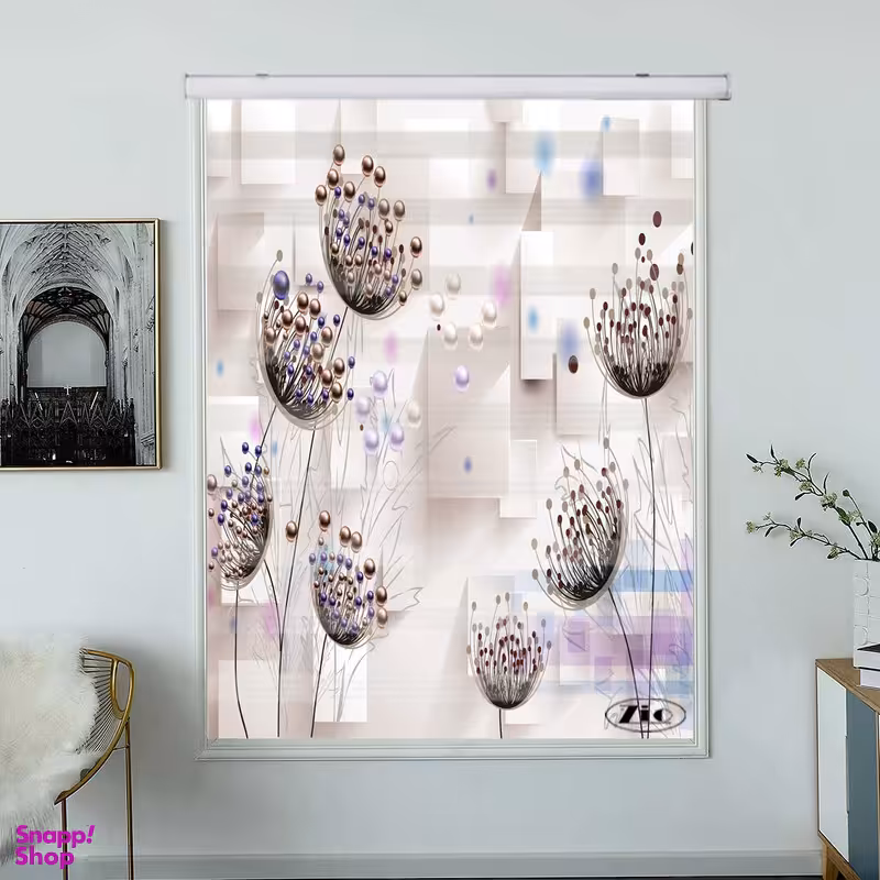 پرده زبرا زیو کد 3D1382 سایز 150x150 سانتی متر