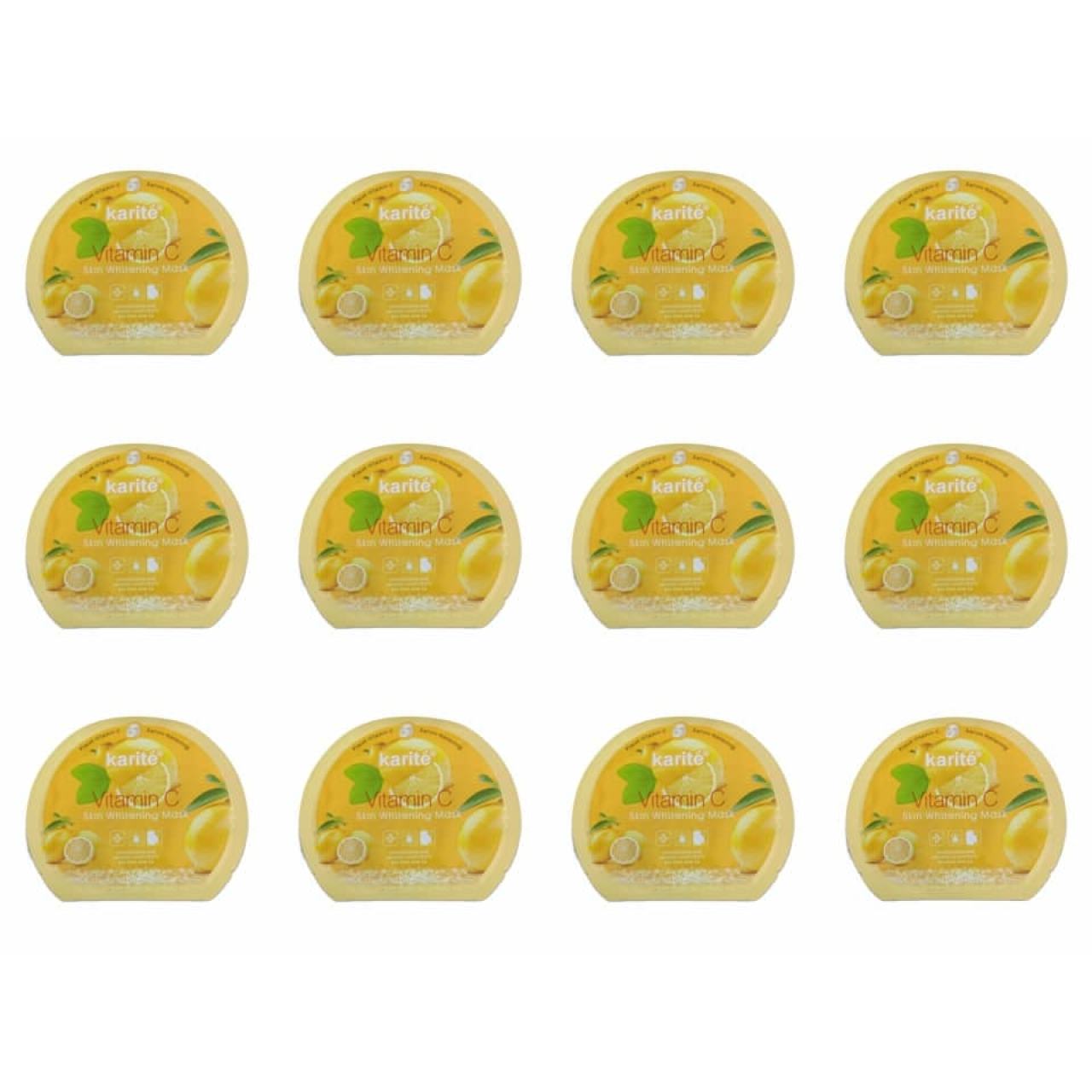 ماسک صورت کاریته مدل لیمو حجم 30 میلی لیتر بسته 12 عددی