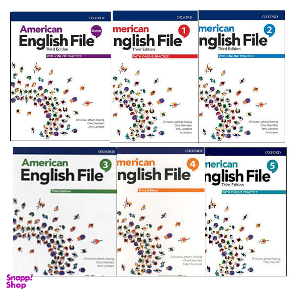 کتاب American English File 3rd Edition / اثر جمعی از نویسندگان انتشارات OXFORD شش جلدی