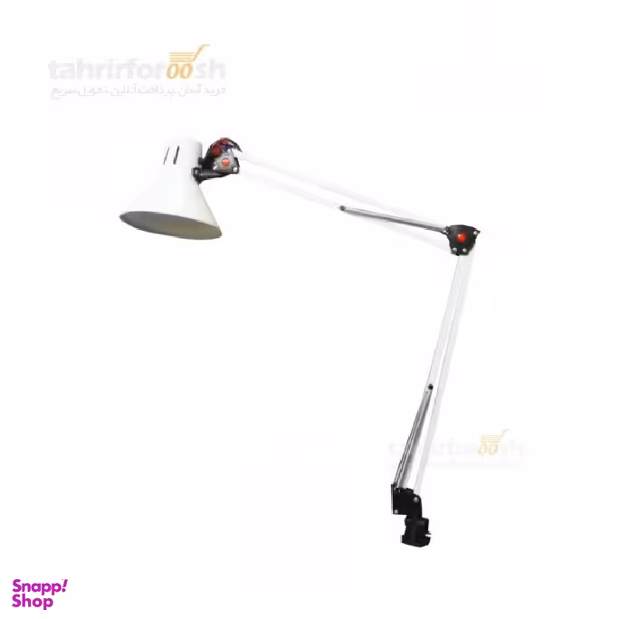 چراغ مطالعه مهندسی به همراه گیره چفت شونده پایه میز