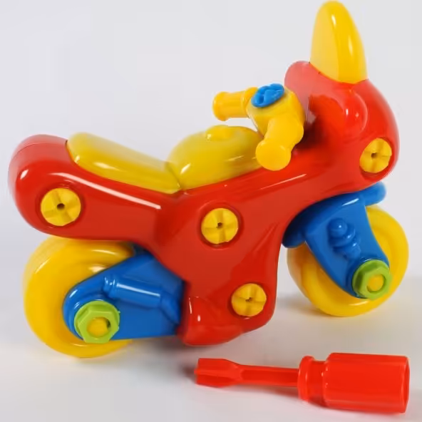 اسباب بازی ساختنی کوکی موتور توردار پسرانه کوچک