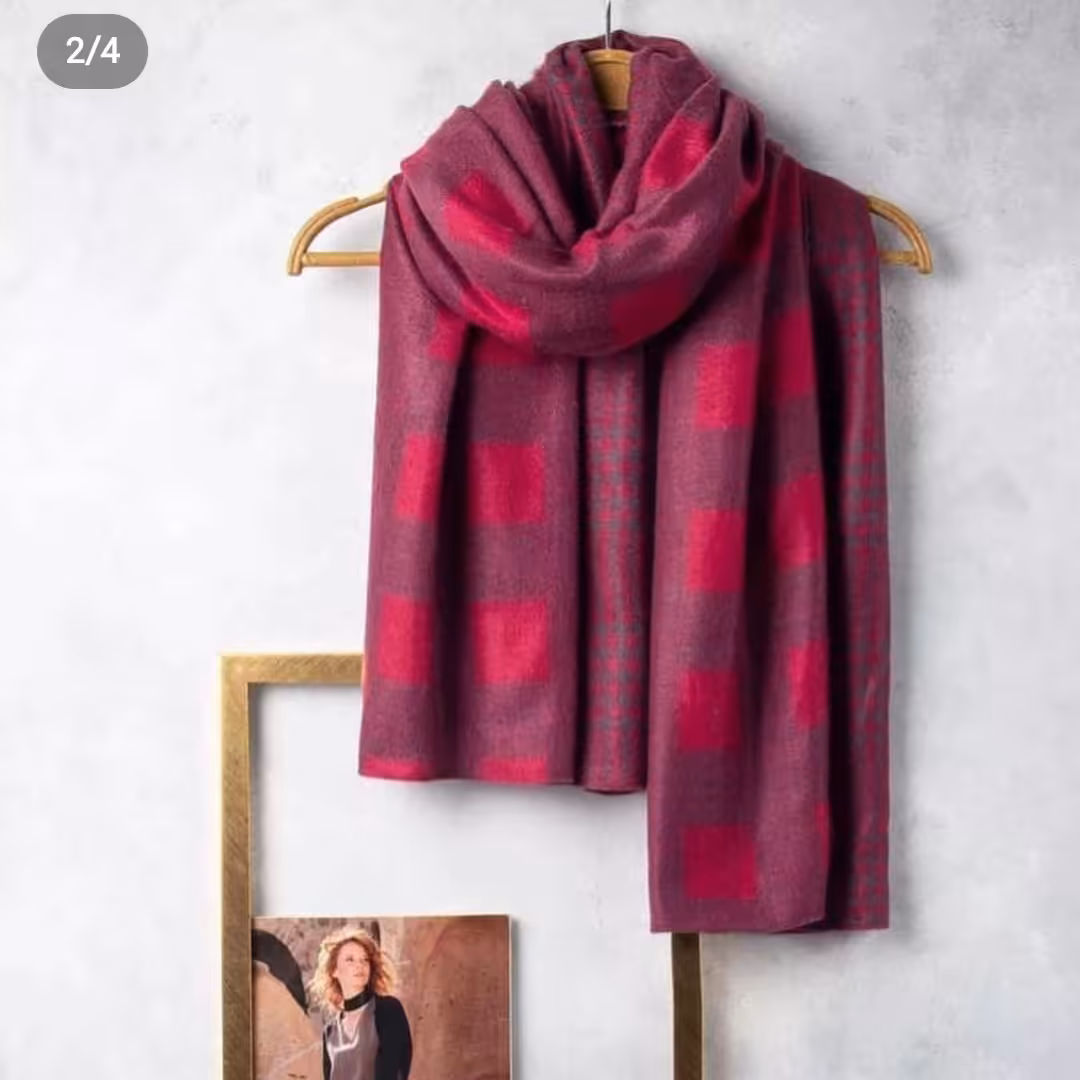 شال موهر چهارخونه