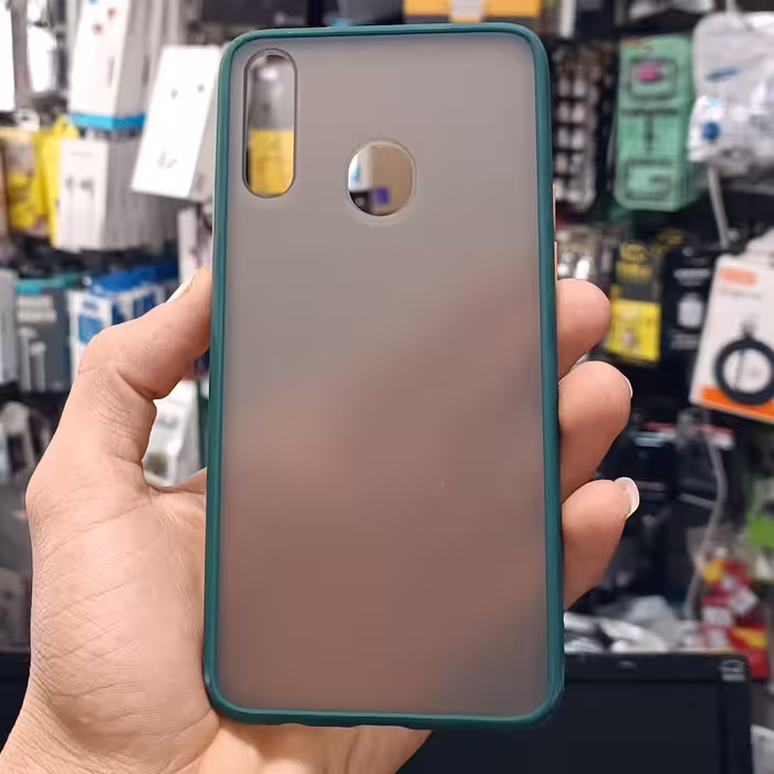 قاب گارد کاور Samsung a20s پشت مات سبز یشمی سامسونگ ا بیست اس 
