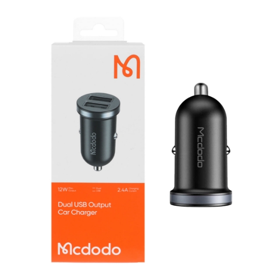 شارژر فندکی فست شارژ دوپورت 12وات مک دودو مدل CA-6601