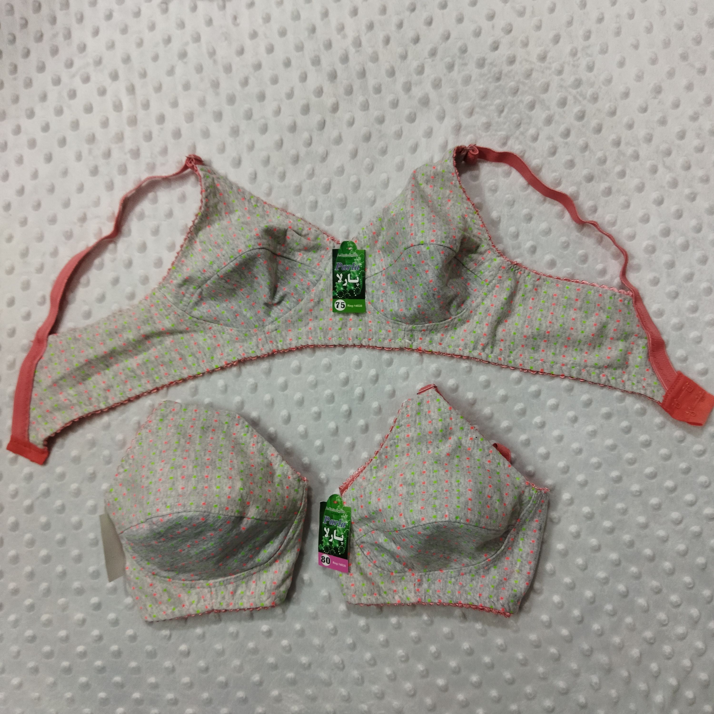 سوتین نخی دو لایه موجود در سایز 75 تا 85