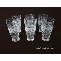 لیوان بلند انجلیکا تراش مات
