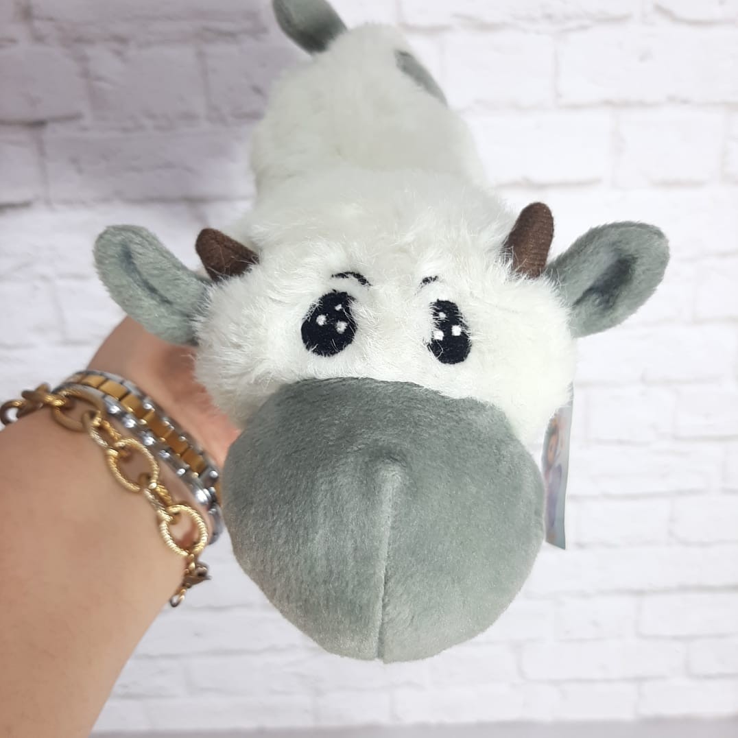 عروسک گاوی تگ دار 20 سانتی بسیار با کیفیت و فیبر پلی استر