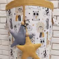 باکس اسباب بازی پارچه ای کتان نخ بهترین گزینه برای جمع آوری  و مرتب کردن اتاق کودکان