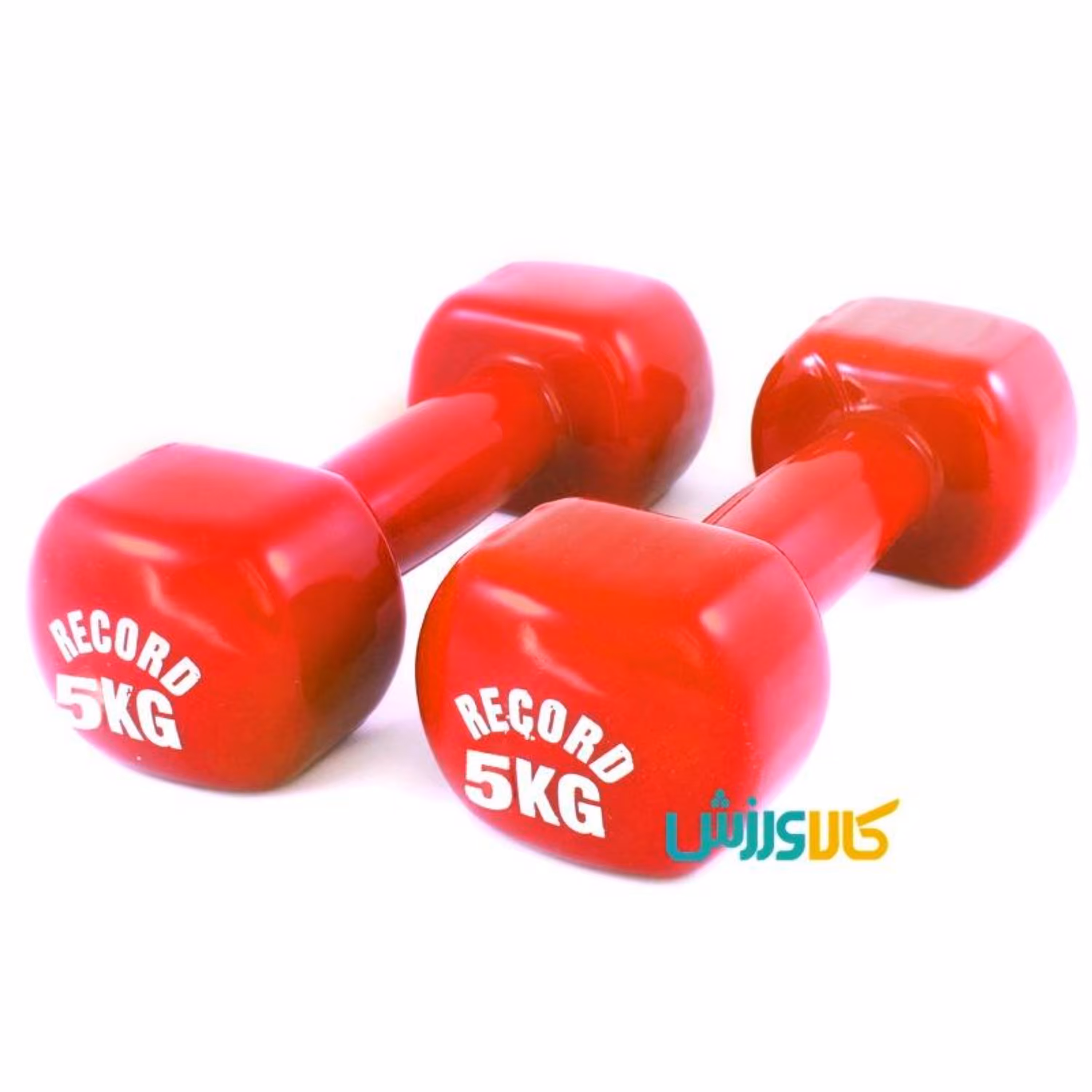 دمبل 5 کیلویی قرمز مدل رکورد