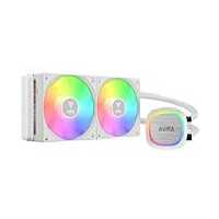 خنک کننده مایع پردازنده گیمدیاس مدل AURA GL240 WH